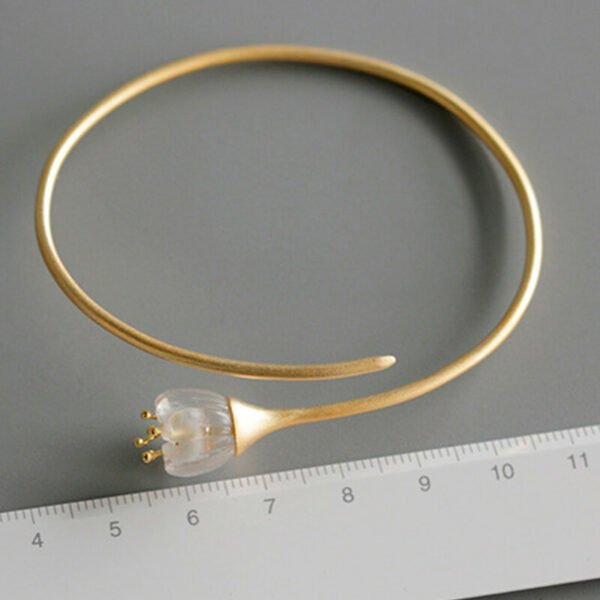 Imagem do Bracelete Lírio em Prata 925 e Ouro 18k | ARISCA