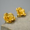 Imagem do Brinco Rosas em Prata 925 e Ouro 18k | ARISCA