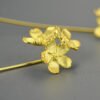 Imagem do Brinco Trio de Flores em Prata 925 e Ouro 18k | ARISCA