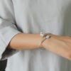 Imagem do Bracelete Gota no Galho em Prata 925 e Ouro 18k | ARISCA
